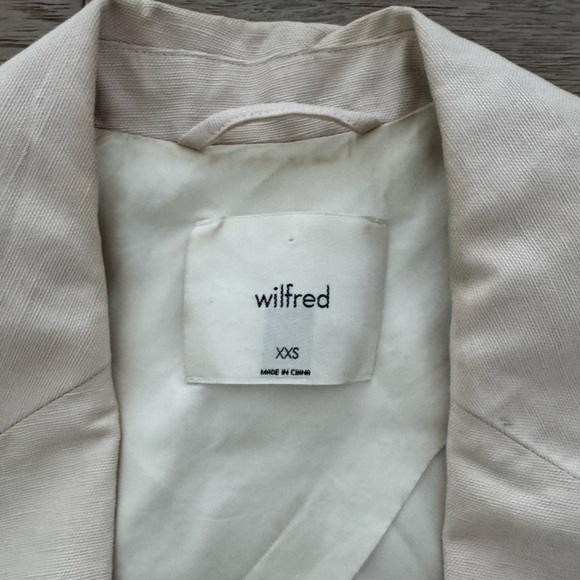 Aritzia Wilfred Off White Blazer size XXS - Picture 5 of 13